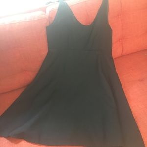 Fit and Flare Black Cocktail Dress by Odessa